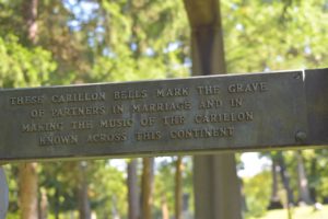 Closeup of Rice monument