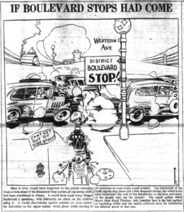 1926 Opposition to the Boulevard Stop