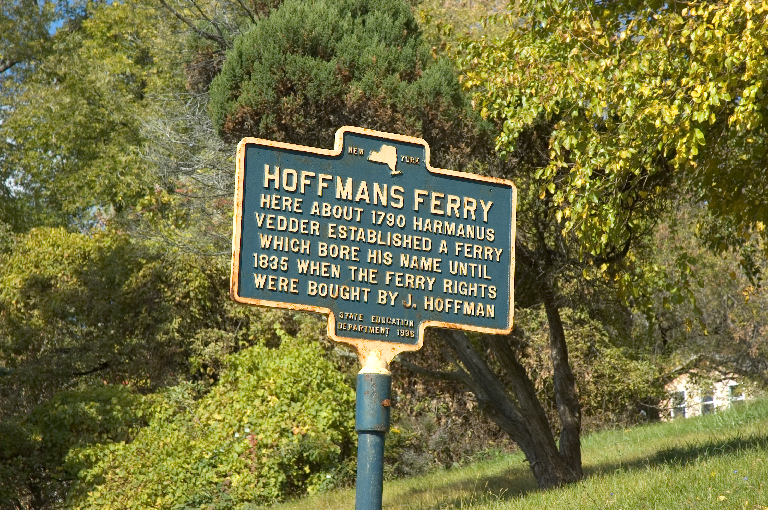 Hoffmans Ferry Historical Marker