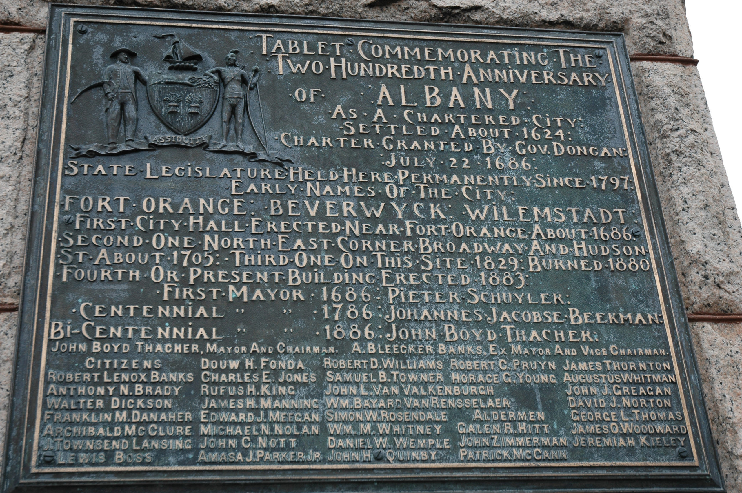 Albany Bicentennial Tablet No. 2 – Municipal