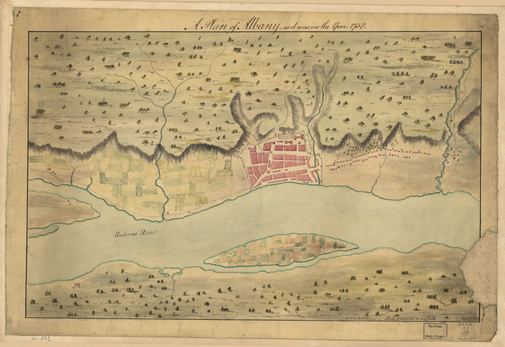 Albany plan map 1758