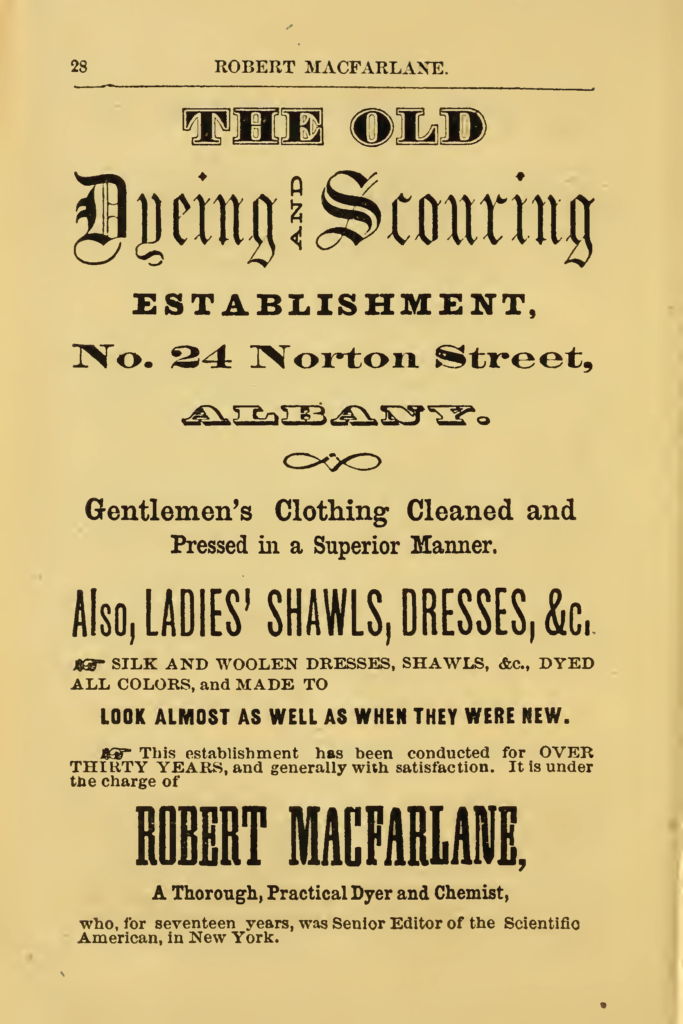 Robert McFarlane dyeing and scouring