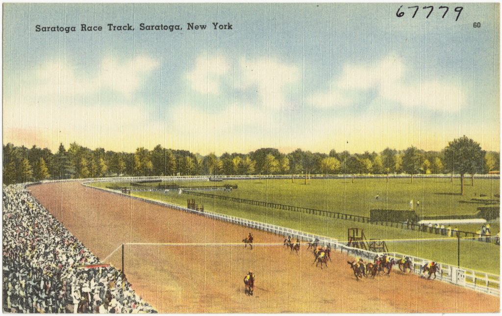 Saratoga Race Track postcard BPL
