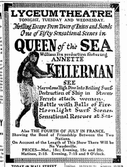 Annette Kellerman in Queen of the Sea