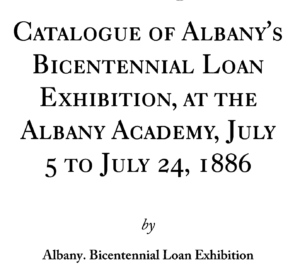 Catalogue of Albany's Bicentennial Exhibition