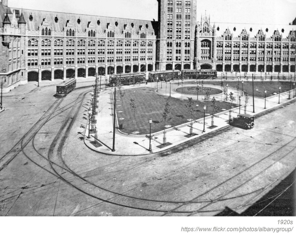 The Plaza as it appeared in the 1920s