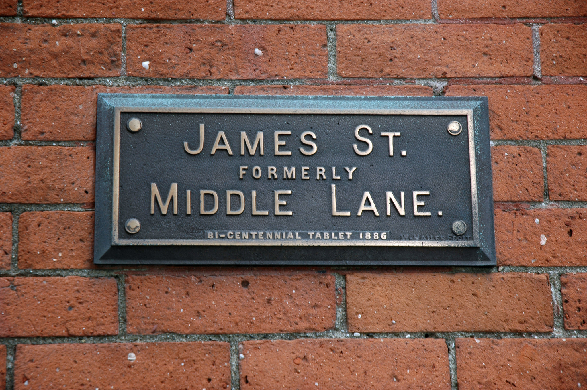 Albany Bicentennial Tablet No. 36 – James Street